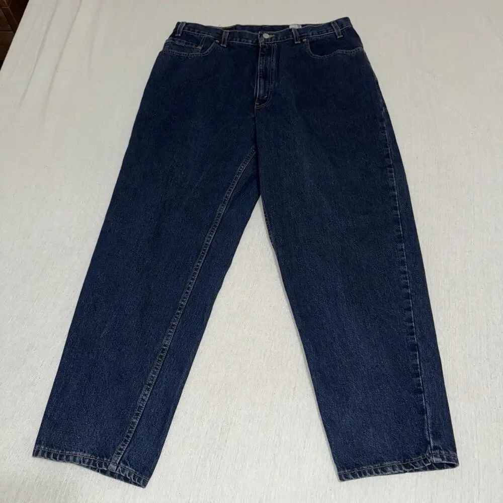Vtg 90s Levi's 560 Loose Fit Tapered Leg Jeans Men 38x30 Blue Made in USA EUC